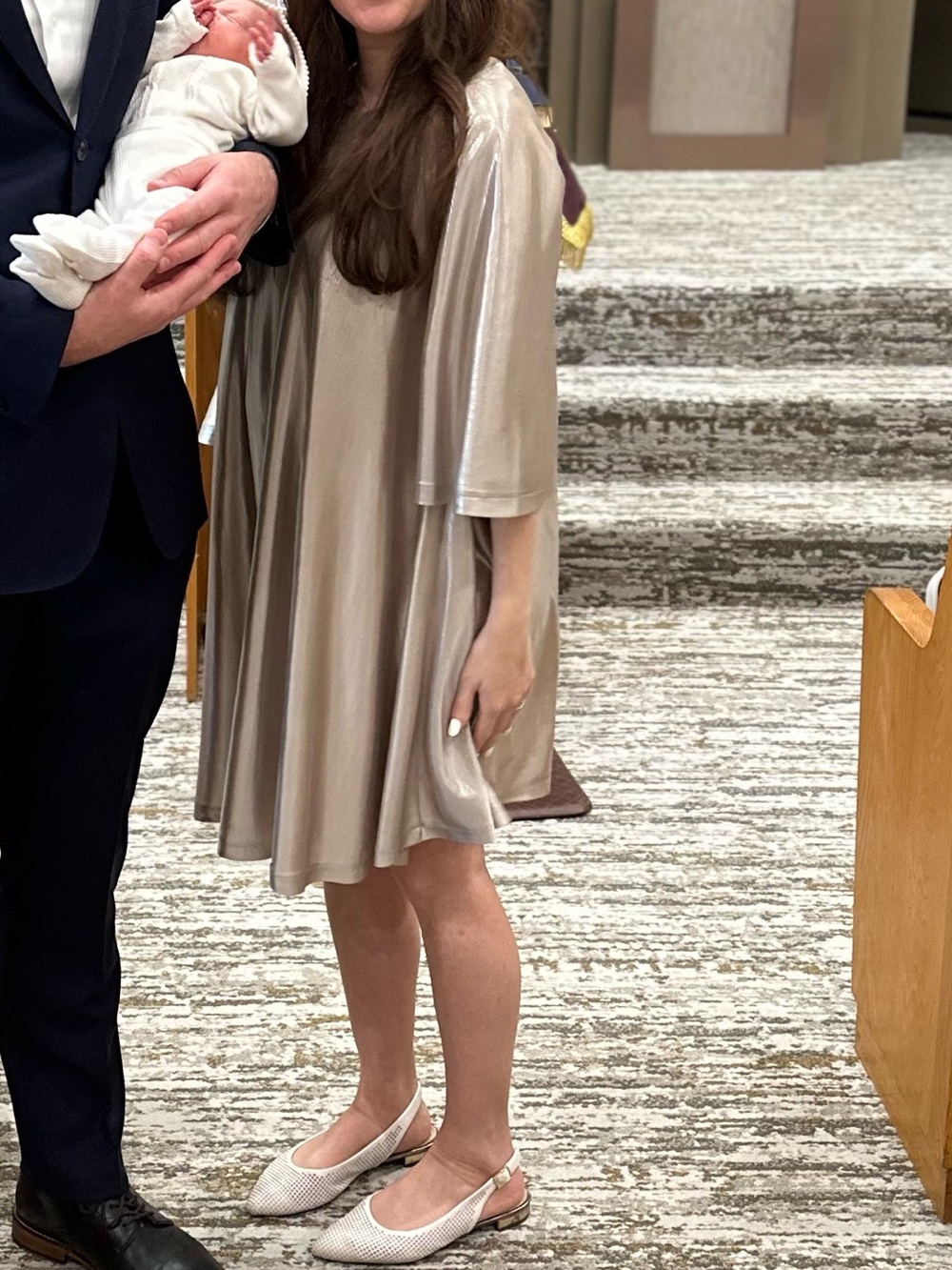 Galita Shimmery Taupe Dress
